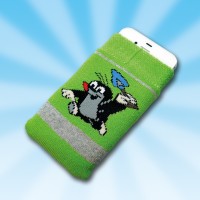 Handysocke der kleine Maulwurf gr�n