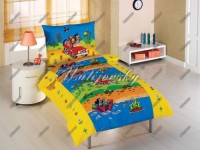 Babybettw�sche der kleine Maulwurf Jeep gelb 90/130