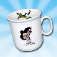 Tasse der kleine Maulwurf Motiv Maulwurf mit Spaten
