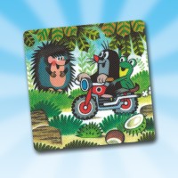 B�gelbild/Flicken Der Kleine Maulwurf Motiv Motorrad