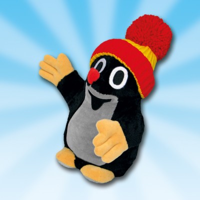Handpuppe Maulwurf mit roter Mütze - Der Maulwurfshop