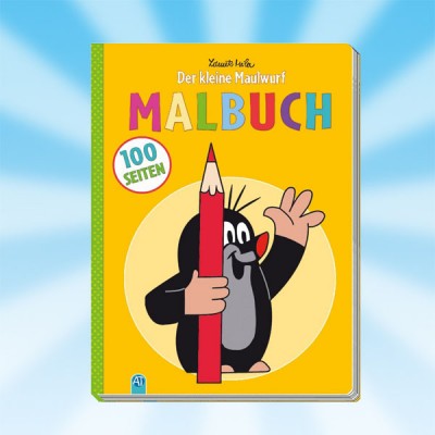 Der kleine Maulwurf 100-Seiten-Malbuch