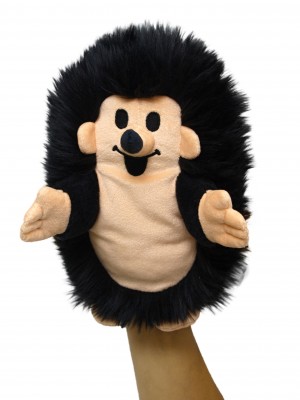 Handpuppe Igel blau 23cm