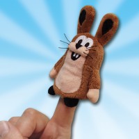 Fingerpuppe Hase 8cm