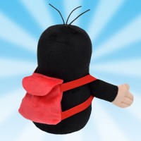Maulwurf Baby stehend 20cm mit Rucksack